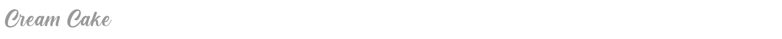 Cream Cake font preview
